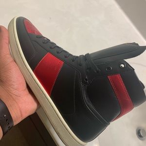 Red and Black High Saint Laurent